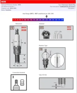 CHAMPION - CHAMPION S-PLUG 8698-1 - 21030312