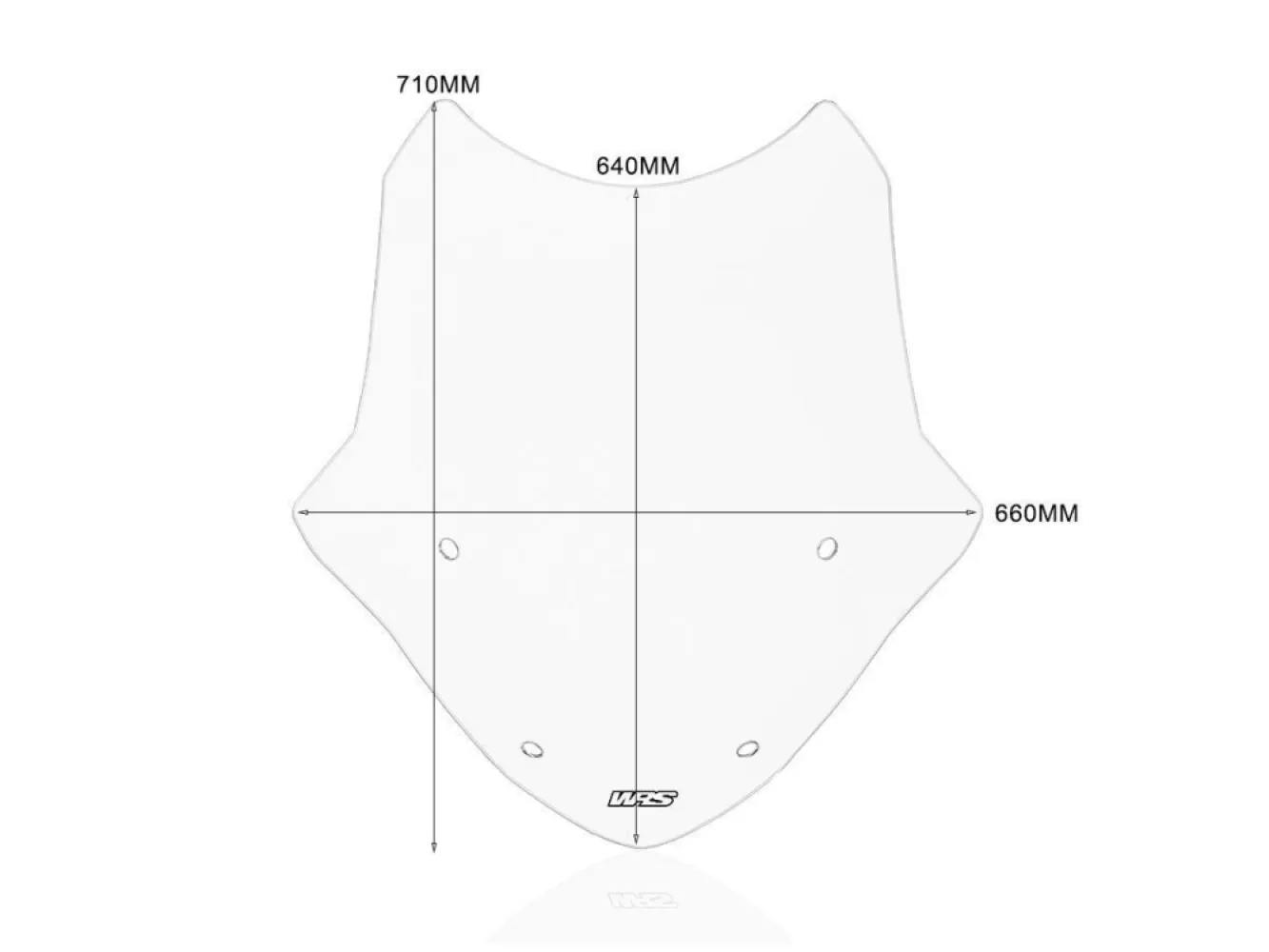 WRS - WINDSCREEN TOURING R1250RT SMO - 23121010
