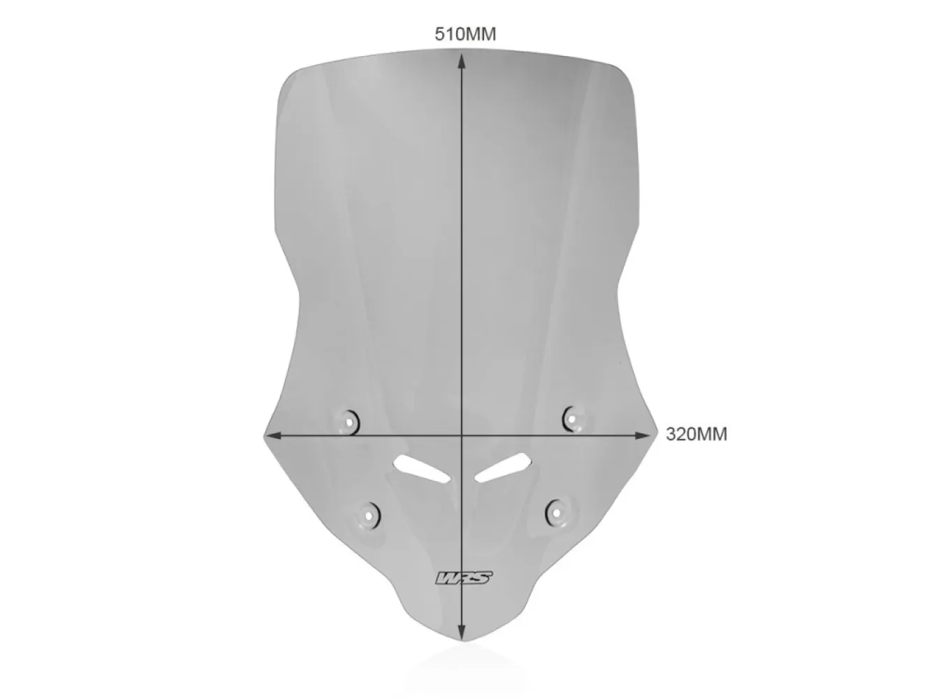 WRS - WINDSCREEN CAPONORD CB750 HORN - 23121027