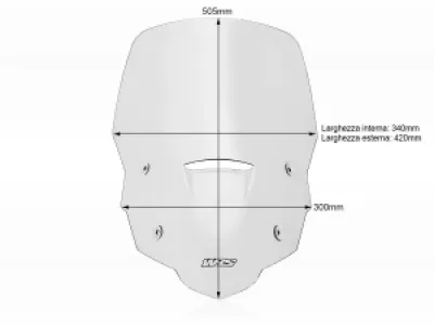 WRS - WINDSCREEN CAPONORD XL750 TRAN - 23121051