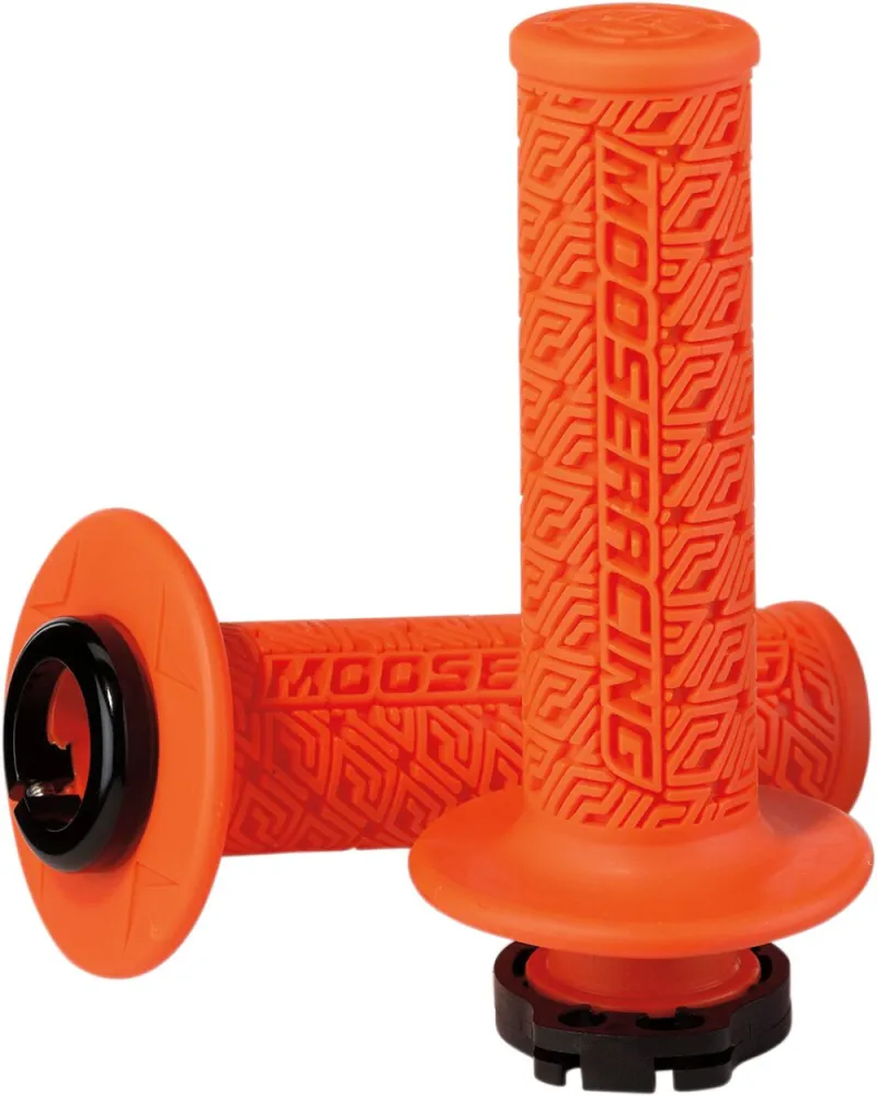 MOOSE OFFROAD HARD-PARTS - GRIP LOCK-ON MOOSE OR/BK - 06302538