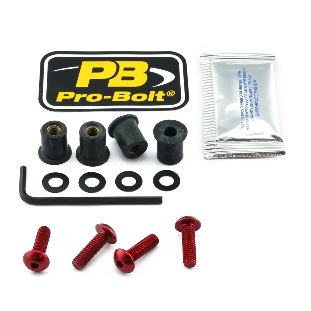PRO BOLT - BOLT KIT SCREEN RED - 23210672