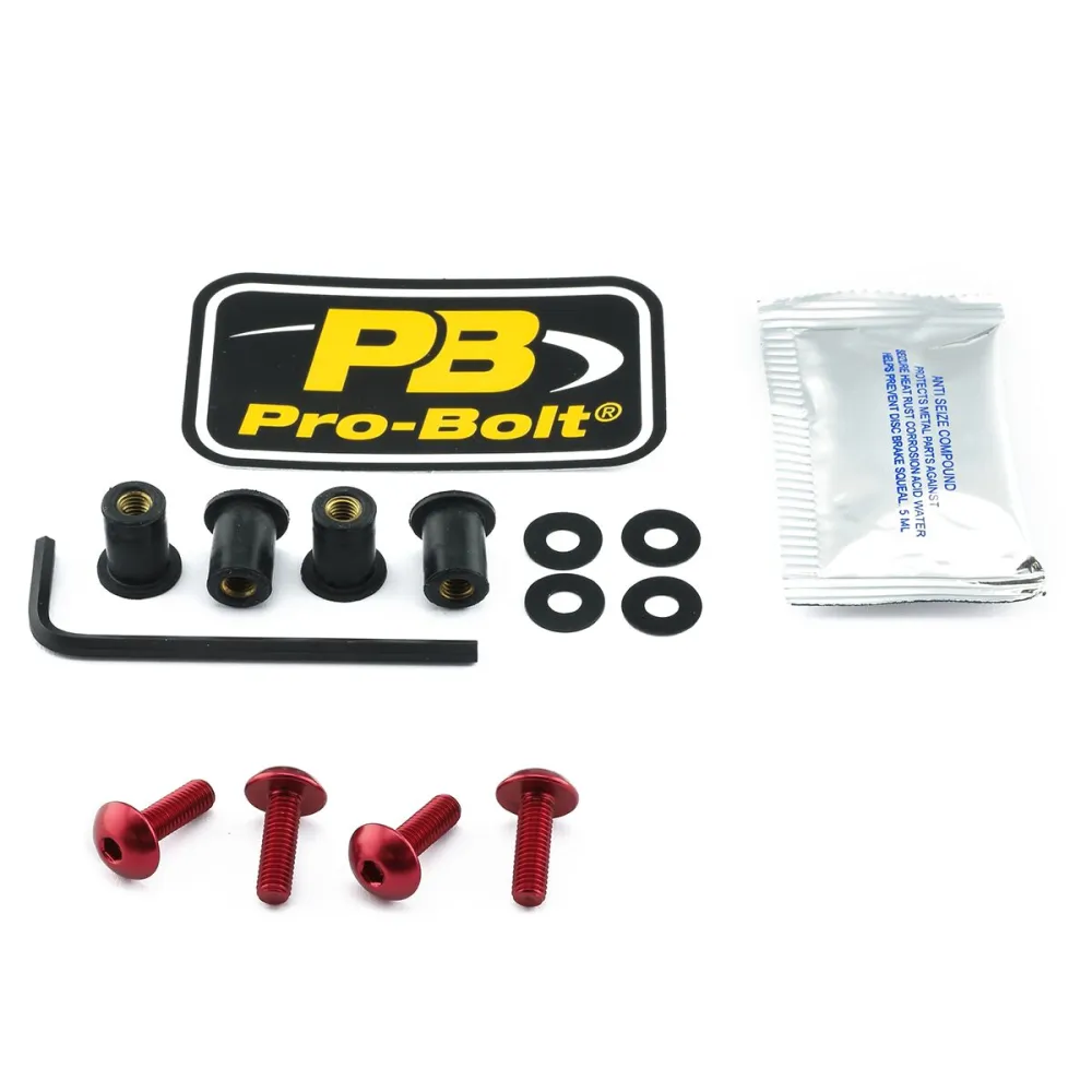 PRO BOLT - BOLT KIT SCREEN RED - 23210717