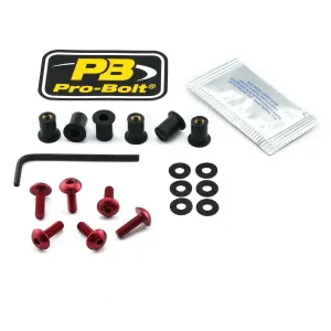 PRO BOLT - BOLT KIT SCREEN RED - 23210732