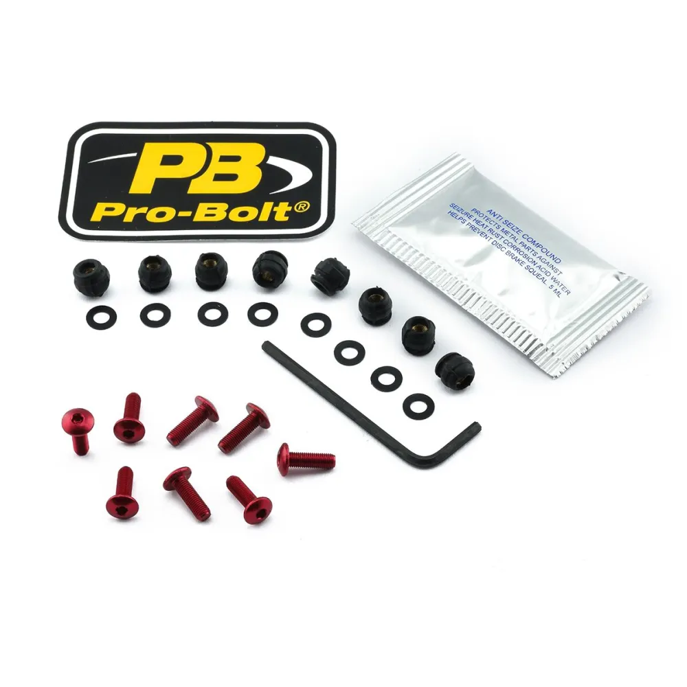 PRO BOLT - BOLT KIT SCREEN RED - 23210752