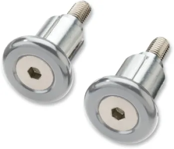 MOOSE OFFROAD HARD-PARTS - BAR END MOOSE SILVER - 06340475