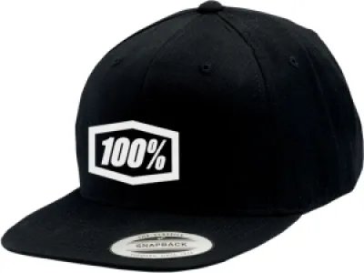 100% - HAT SNPBK CORPO BK/WT - 25011595