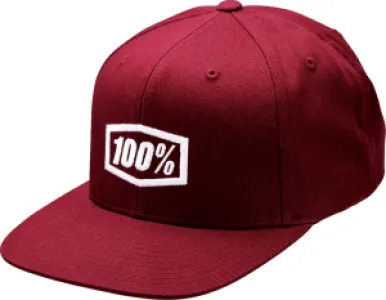 100% - HAT ICON SNPBCK BRGNDY OS - 25013883