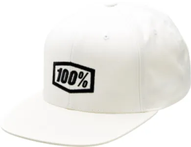 100% - HAT ICON SNPBCK WH OS - 25013886