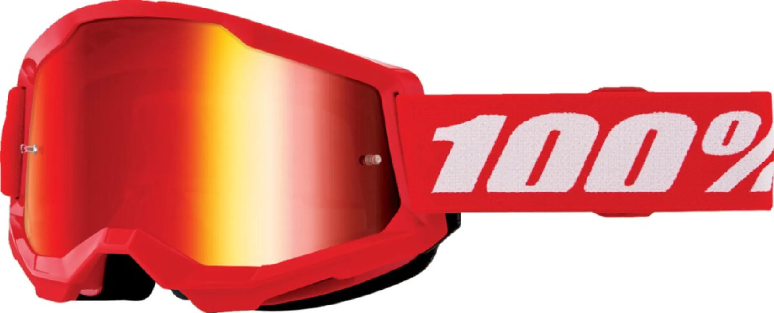 100% - GOGGLE STRATA 2 JNR RED MIR RD - 26013514