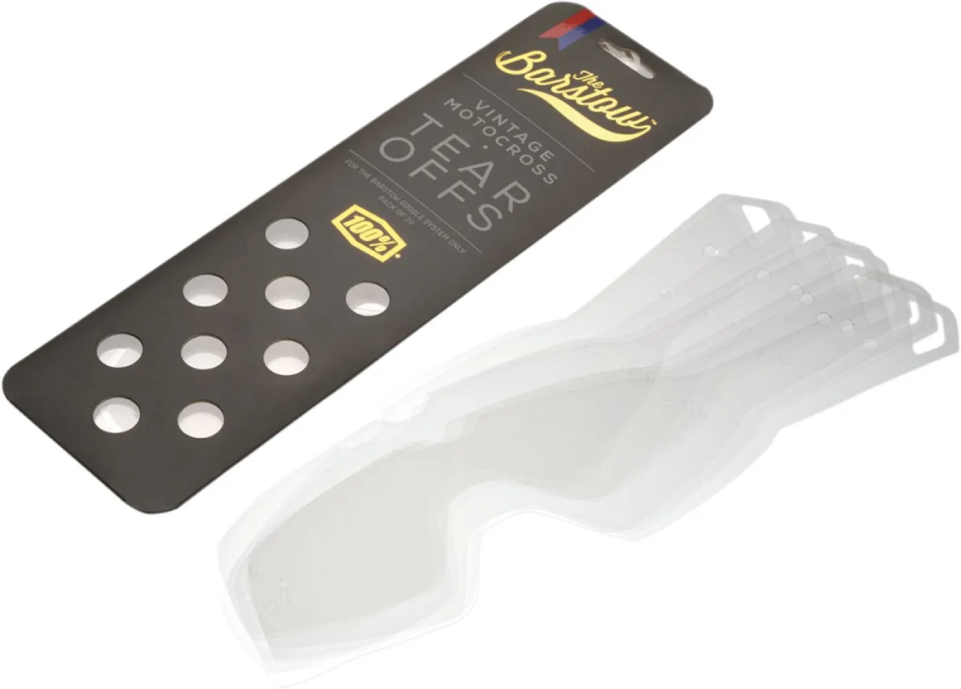 100% - TEAR-OFFS BARSTOW 20PK - 26020577