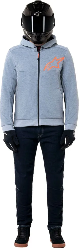 ALPINESTARS (ROAD) - JACKET/HOODIE CHROME V2 GRY/RE - 28207096