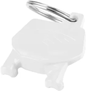 CYCRA - CYCRA PLATE# KEY-RING WH - 29500025