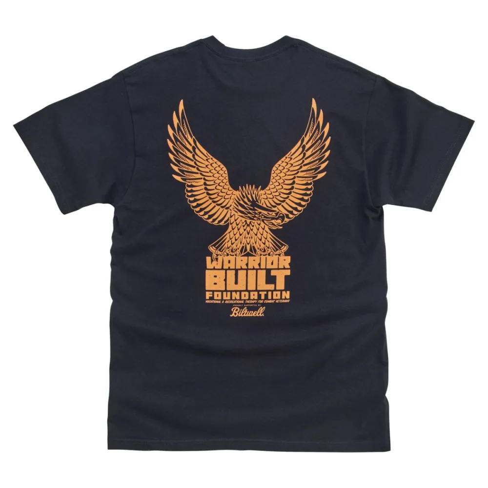 BILTWELL - TEE WARRIOR BUILT EAGLE BK SM - 303024913
