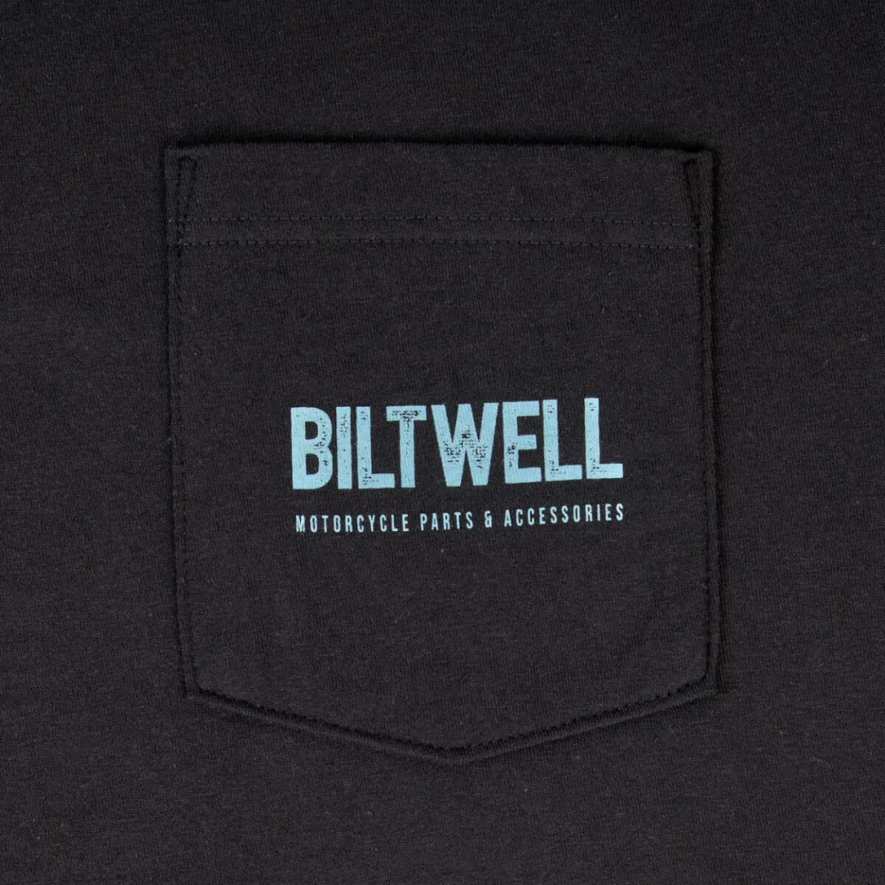 BILTWELL - TEE OLD JUNK POCKET BK BK SM - 303024919