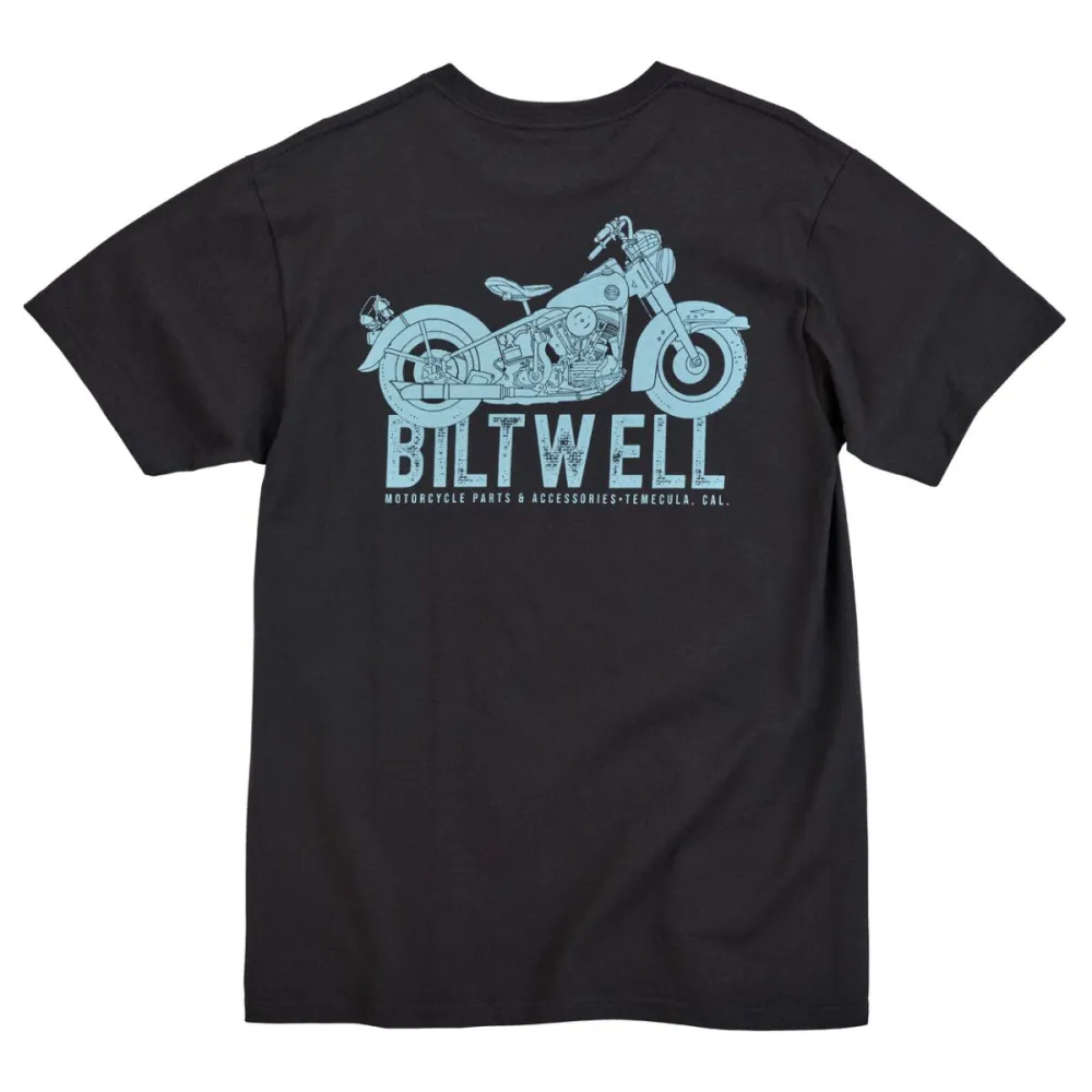 BILTWELL - TEE OLD JUNK POCKET BK BK SM - 303024919