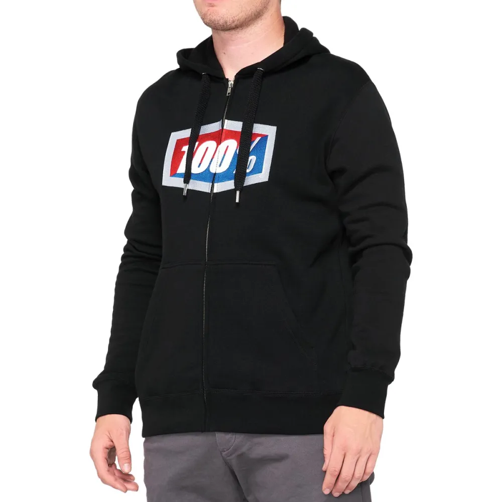 100% - FLEECE ZIP OFFICIAL BK SM - 30503428