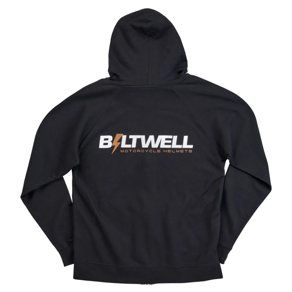BILTWELL - HOODIE BOLTS ZIP BLACK MD - 30507108