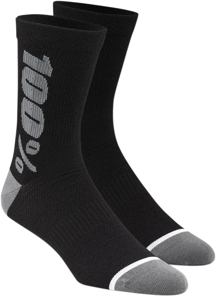 100% - SOCKS RHYTHM BK/GY SM/MD - 34310433