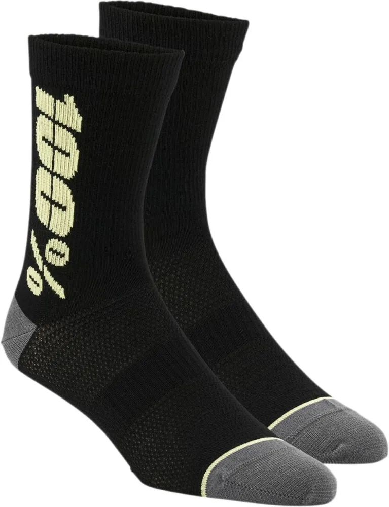 100% - SOCK RYTHYM BK/YL S/M - 34310695