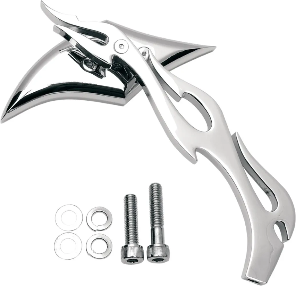 DRAG SPECIALTIES - MIRROR GOTH/FLAME RIGHT - 06400036