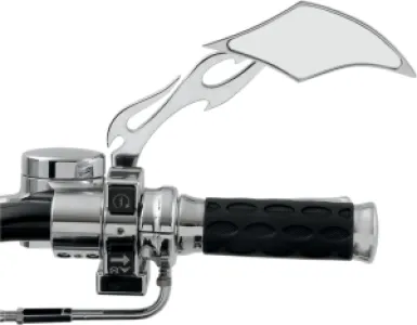 DRAG SPECIALTIES - MIRROR GOTH/FLAME RIGHT - 06400036