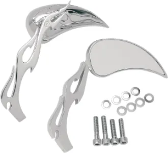 DRAG SPECIALTIES - MIRRORS FLAME / FLAME - 06400116