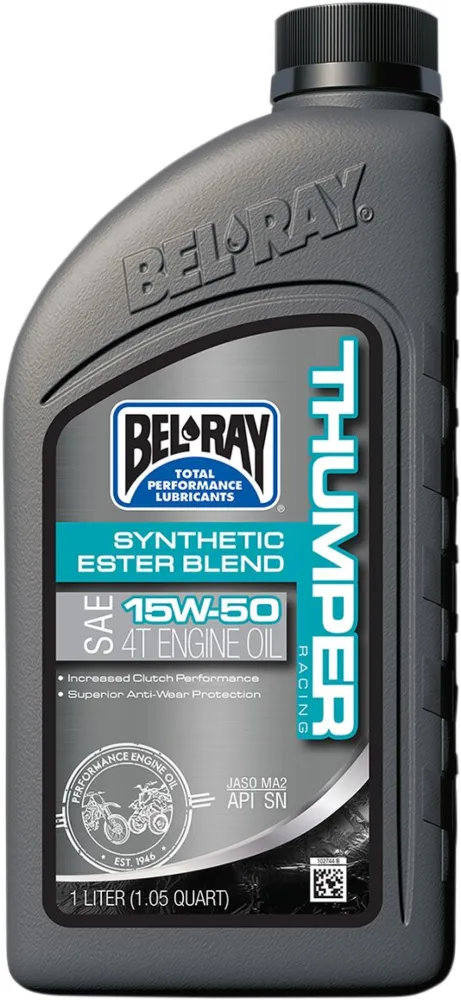 BEL-RAY - OIL THUMPER BLEND 4T 15W-50 1L - 36010165