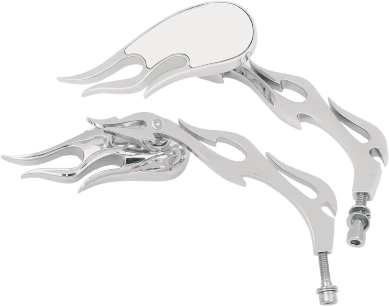 DRAG SPECIALTIES - MIRROR 3D FLAME/FLAME - 06400219