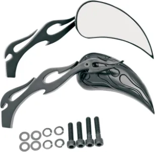 DRAG SPECIALTIES - MIRROR FLM/FLM STM BLK - 06400289