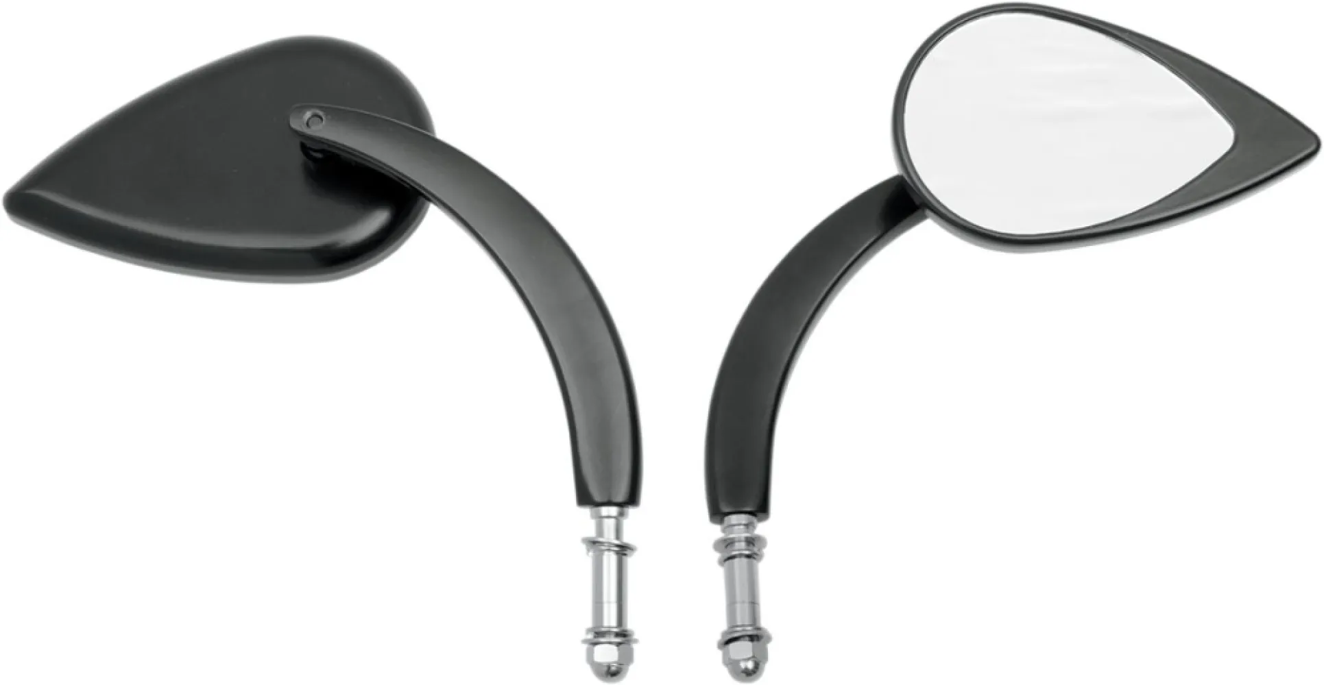 DRAG SPECIALTIES - MIRROR T-DROP BLK L. STM - 06400389