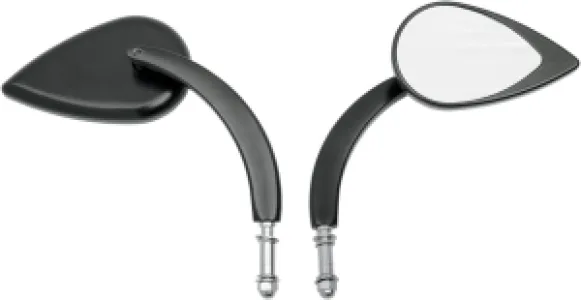 DRAG SPECIALTIES - MIRROR T-DROP BLK L. STM - 06400389