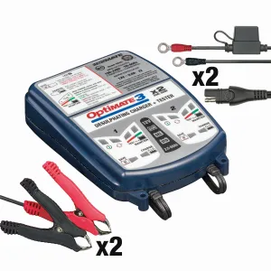 TECMATE - CHARGER OPT 3 -2BANKS - 38070308