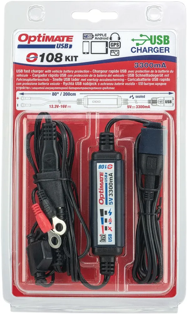 TECMATE - USB CHARGER W 20 CORD - 38070477