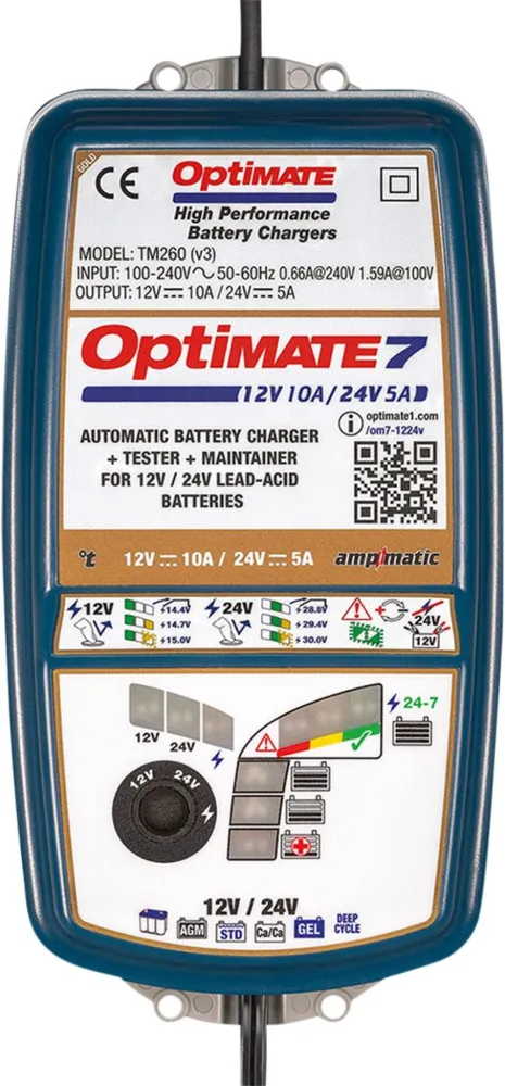 TECMATE - CHARGER OPTIMATE 7 12/24V - 38070550
