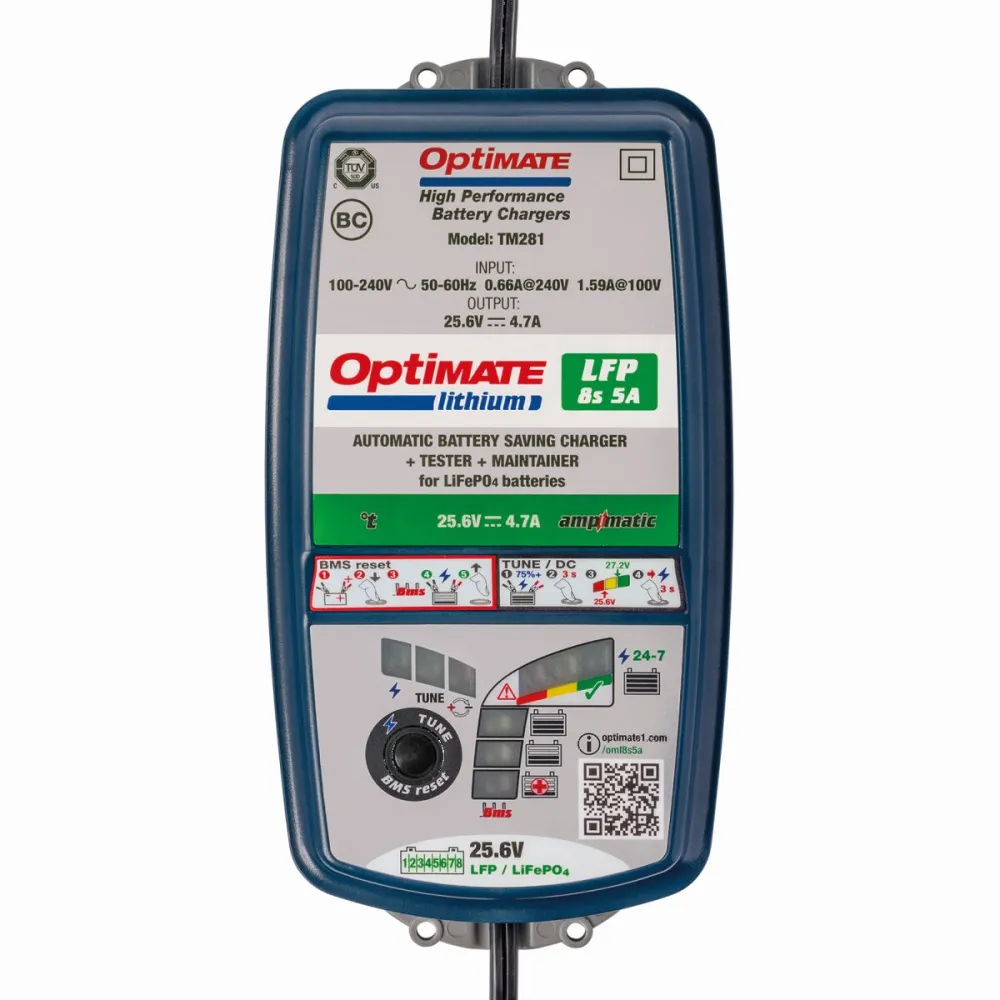 TECMATE - CHARGER OPT LITHIUM 8S 5A - 38070551