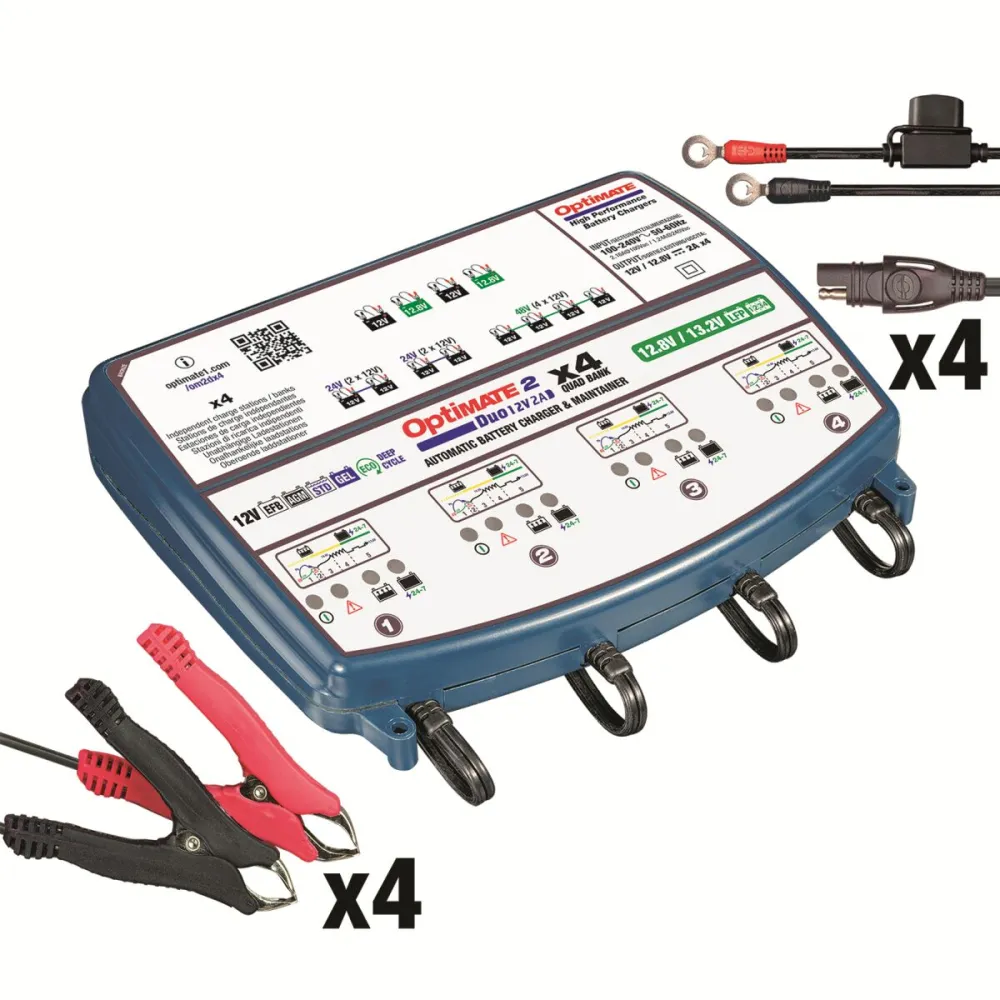 TECMATE - OPTIMATE 2 DUO 4-BANKS - 38070580