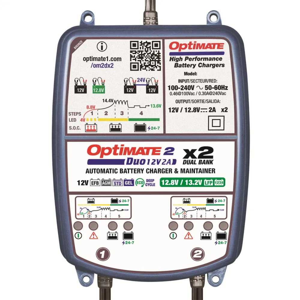TECMATE - OPTIMATE 2 DUO 2-BANKS - 38070581
