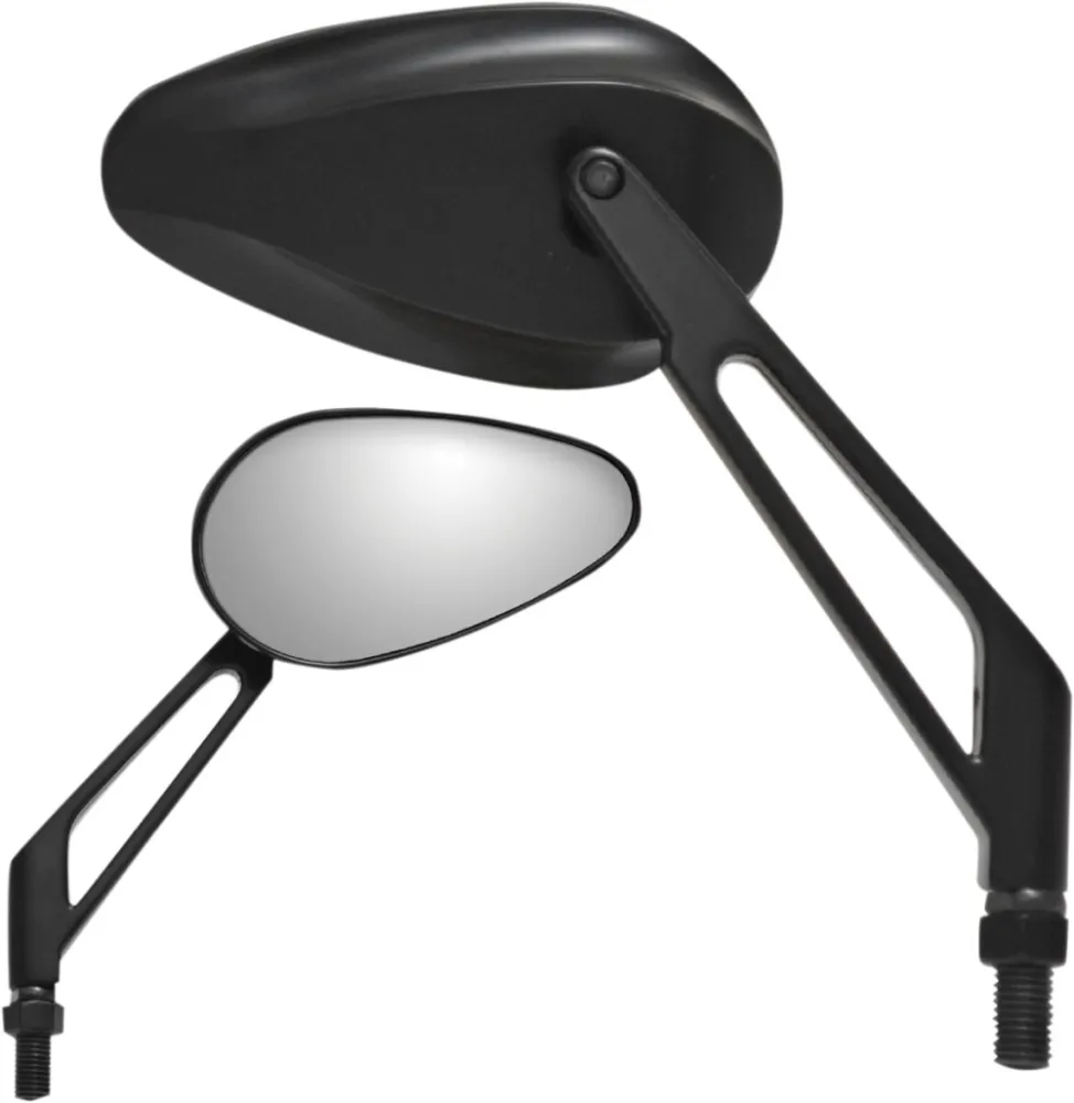 PARTS UNLIMITED - MIRROR PU TEARDROP BLK - 06400963