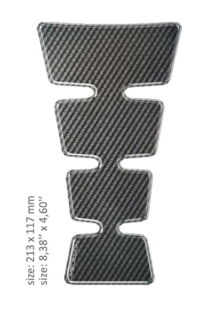 ONEDESIGN - TANK PAD UNI GOLD SHAPE CARBON - 43010493