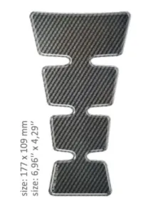 ONEDESIGN - TANK PAD GOLD SHAPE CARBON - 43010494