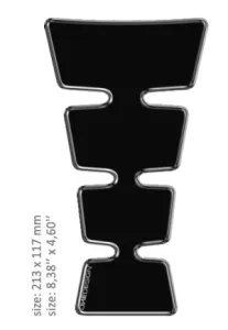 ONEDESIGN - TANK PAD UNI GOLD SHAPE BLACK - 43010495