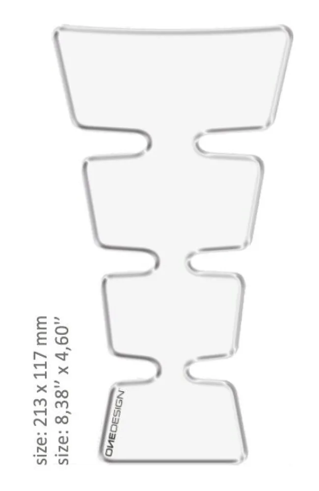 ONEDESIGN - TANK PAD UNI GOLD SHAPE TRANSP - 43010497