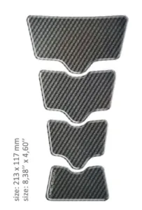 ONEDESIGN - TANK PAD UNI GOLD SHAPE CARBON - 43010499