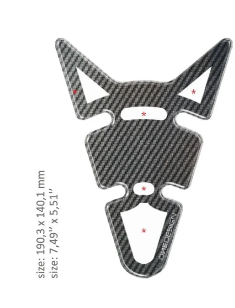 ONEDESIGN - TANK PAD CARBON WAYOUT - 43010500
