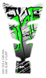 ONEDESIGN - TANK PAD SPIRIT SCRATCHES GRN - 43010519