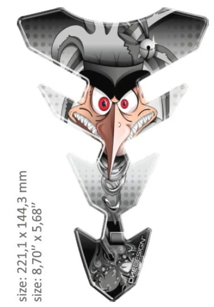 ONEDESIGN - TANK PAD FACE SILVER-GREY - 43010541
