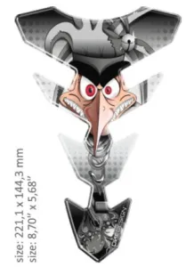 ONEDESIGN - TANK PAD FACE SILVER-GREY - 43010541