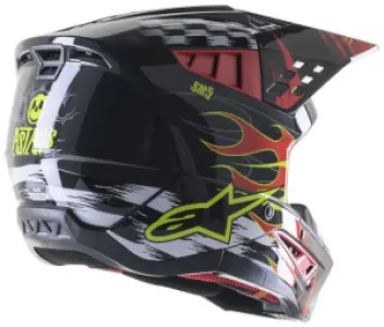 ALPINESTARS(MX) - HELMET SM5 RASH RED/G 2X - 01108452