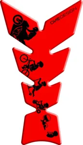 ONEDESIGN - TANKPAD MATT FLUO RED - 43010812